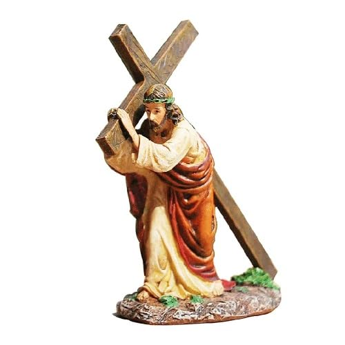 Amazon.co.jp: 十字架の像は十字架上のイエス、車の装飾のために宗教的